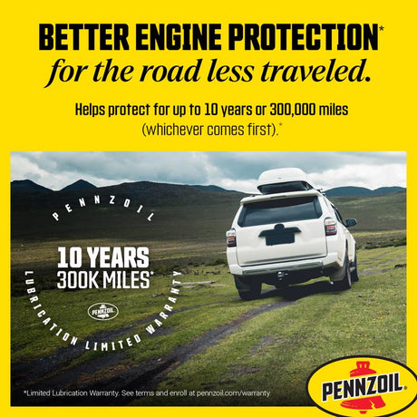 Pennzoil Full Synthetic 0W-20 High Mileage Motor Oil 1 qt 1 pk, Pack of 6