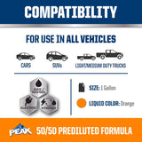 Peak NA Orange 50/50 Antifreeze/Coolant 1 gal, Pack of 6