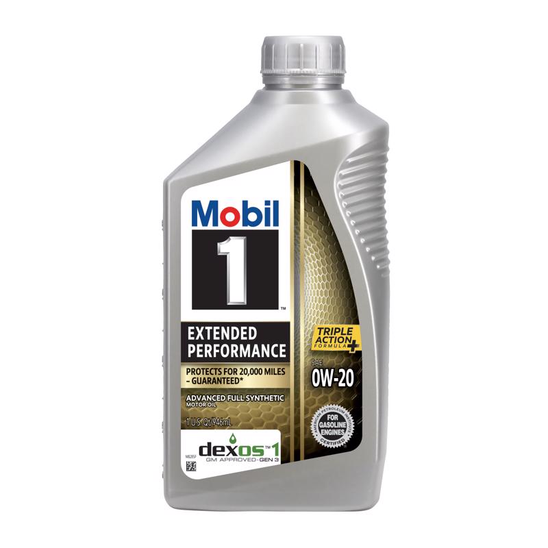 Mobil 1 Extended Peformance 0W-20 Gasoline Synthetic Motor Oil 1 qt, Pack of 6