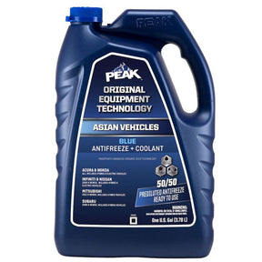Peak Asian Blue 50/50 Antifreeze/Coolant 1 gal, Pack of 6