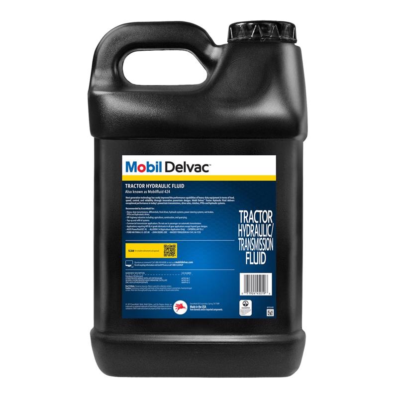 Mobil Delvac Tractor Hydraulic Fluid Universal Tractor Fluid 2.5 gal, Pack of 2