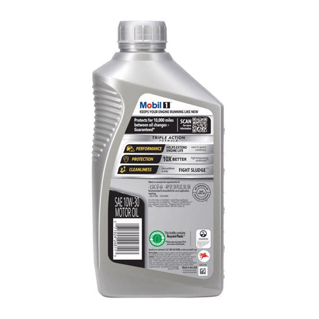 Mobil 1 10W-30 Gasoline Synthetic Motor Oil 1 qt, Pack of 6