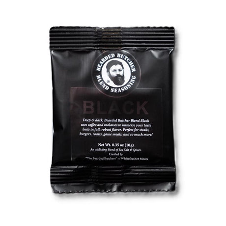 Bearded Butchers Black Seasoning 0.35 oz, Pack of 30