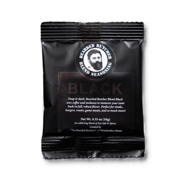 Bearded Butchers Black Seasoning 0.35 oz, Pack of 30