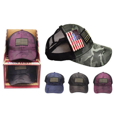 Diamond Visions Baseball Cap Assorted One Size Fits All, Pack of 12