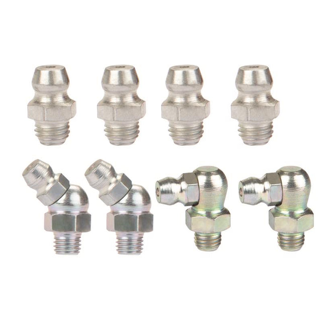 LubeGear Assorted Grease Fittings 1 pk, Pack of 10