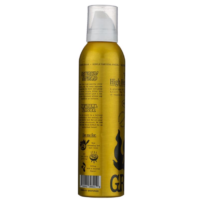Graza Frizzle High Heat Cooking Oil Spray 5 oz Can