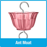 Nature's Way Hummingbird 23 oz Glass/Metal/Plastic Bird Feeder with Ant Moat 6 ports
