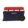 Trailmate Blue/Red/White 75 qt Roller Cooler