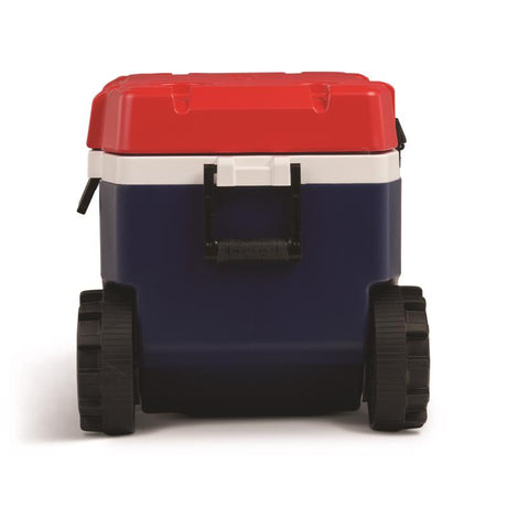 Trailmate Blue/Red/White 75 qt Roller Cooler