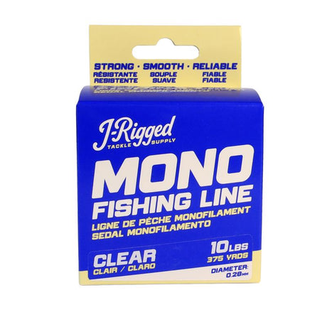 J-Rigged Monofilament Fishing Line 10 lb. capacity 375 yd