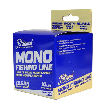 J-Rigged Monofilament Fishing Line 10 lb. capacity 375 yd