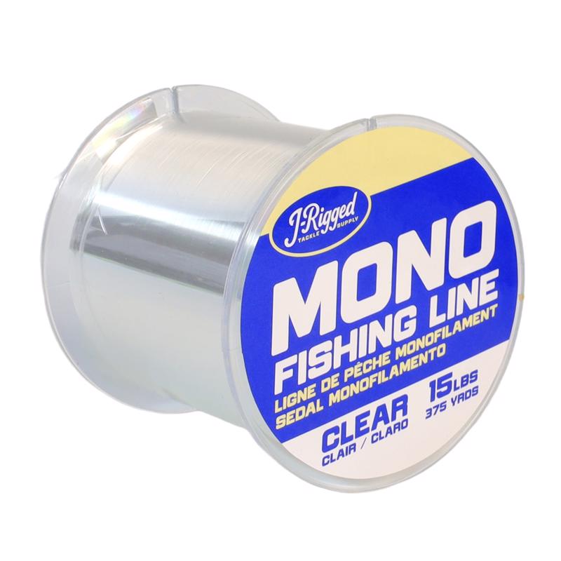 J-Rigged Monofilament Fishing Line 15 lb. capacity 375 yd