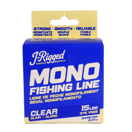 J-Rigged Monofilament Fishing Line 15 lb. capacity 375 yd