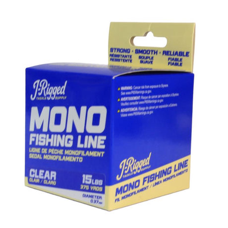 J-Rigged Monofilament Fishing Line 15 lb. capacity 375 yd