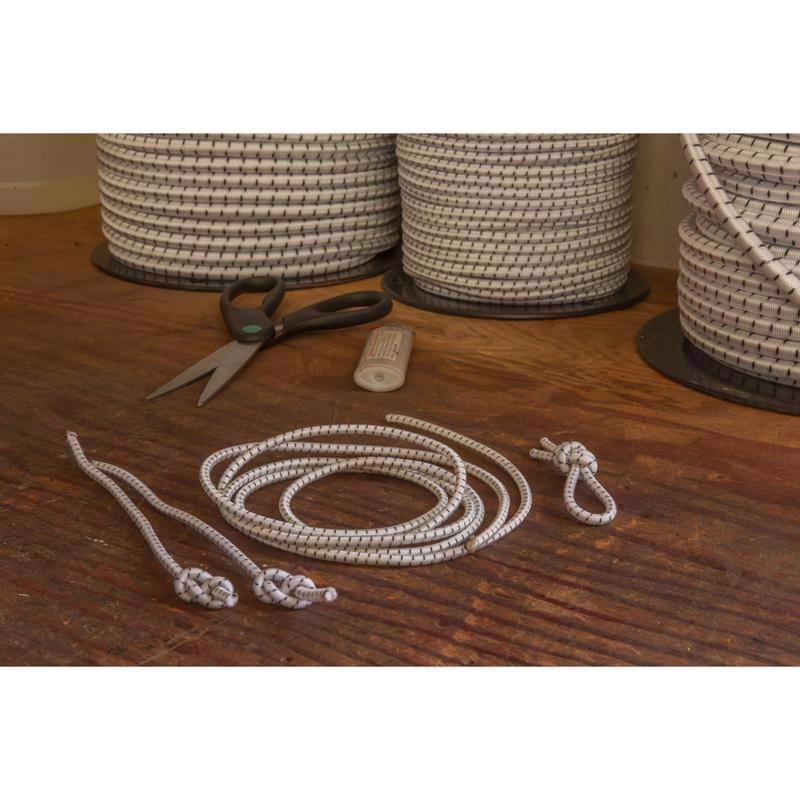 Keeper White Bungee Cord 300 ft. L X 5/32 in. 1 pk