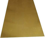 K & S 250 Decorative Sheet, 35 ga Thick Material, 4 in W, 10 in L, Brass, Brass, Pack of 6