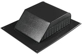 Master Flow SSB960ABLF Louver, 20-1/2 in L, 16 in W, Aluminum, Black, Roof Installation