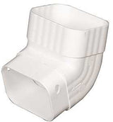 Amerimax M0627 Downspout Elbow, A-Style, Vinyl, White