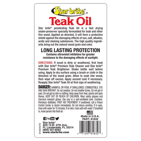 Star brite Teak Oil Liquid 1 qt