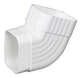 Amerimax M0628 Downspout Elbow, Vinyl, White