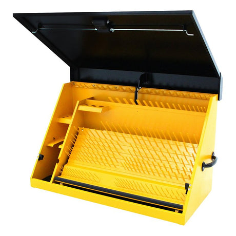Quality Craft DXTB36BY Triangle Tool Box, Black/Yellow, 36 x 17 in Outside