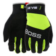 Boss Utility B52314-L Gloves, L, 8 to 8-3/8 in L, Hook and Loop, Slip-On Cuff, Spandex/Synthetic Leather, Hi-Vis Green