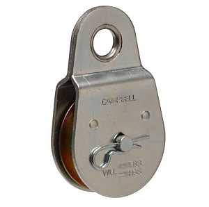 Campbell T7550403 Pulley, Single Sheave, 3/8 in Rope, 550 lb Working Load, 2-1/2 in Sheave