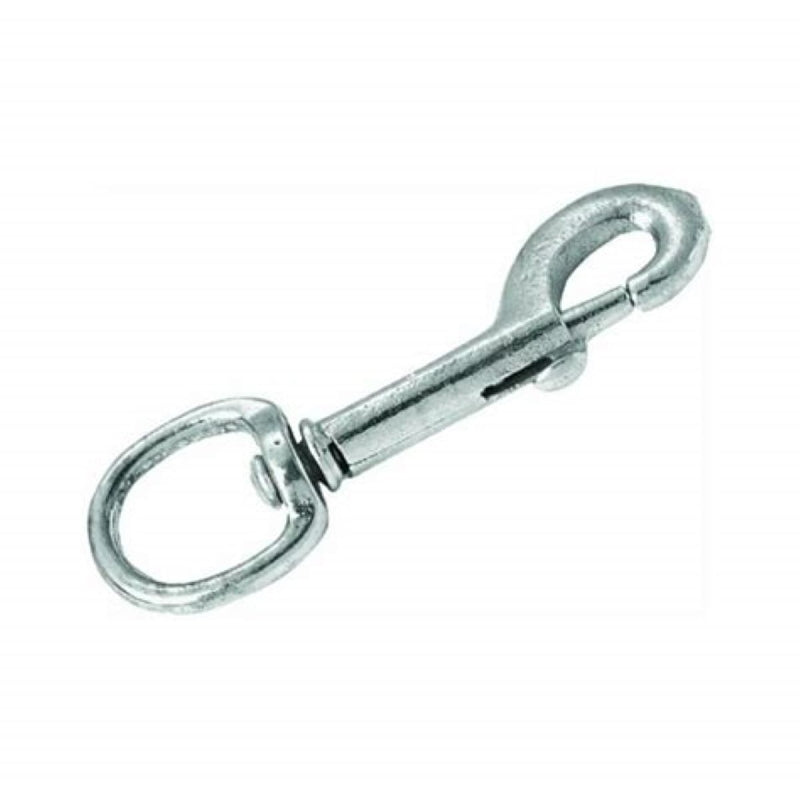 Campbell T7601201 Swiveling Bolt Snap, 1/2 in, 110 lb Working Load, Malleable Iron/Steel, Zinc