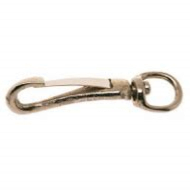 Campbell T7601912 Swiveling Spring Snap, 3/8 in, 20 lb Working Load, Malleable Iron, Nickel, Pack of 10