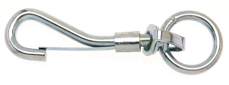 Campbell T7606301 Swiveling Spring Snap, 3/4 in, 80 lb Working Load, Malleable Iron/Steel, Zinc, Pack of 10