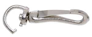 Campbell T7607702 Swiveling Spring Snap, 7/32 in Snap Opening, 3/8 in Dia x 2-1/2 in L Dimensions, 3/8 in, Nickel, Pack of 10