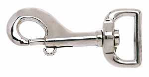 Campbell T7610102 Bolt Snap, 1 in, 80 lb Working Load, Zinc, Nickel-Plated