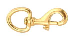 Campbell T7625124 Swiveling Bolt Snap, 1 in, 90 lb Working Load, Bronze