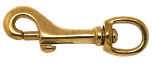 Campbell T7625604 Swiveling Bolt Snap, 3/8 in, 80 lb Working Load, Bronze