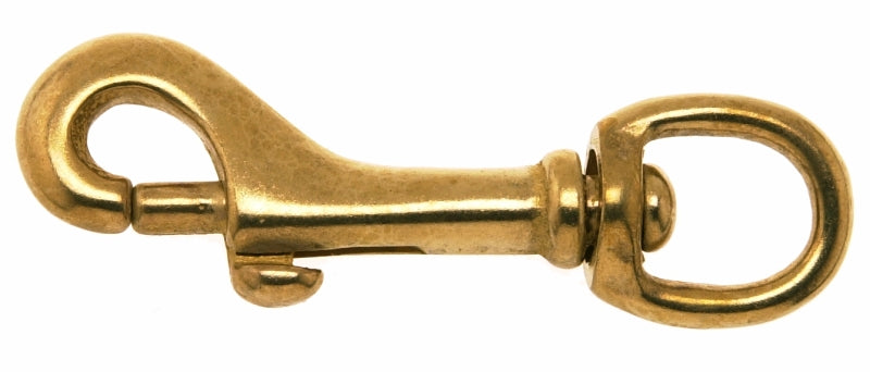 Campbell T7625604 Swiveling Bolt Snap, 3/8 in, 80 lb Working Load, Bronze