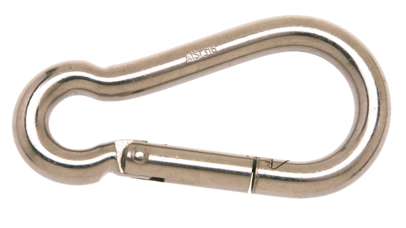 Campbell T7630446 Spring Snap Link, 1/2 in, 450 lb Working Load, Stainless Steel
