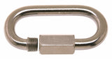 Campbell T7630506 Quick Snap Link, 1/8 in, 220 lb Working Load, Stainless Steel