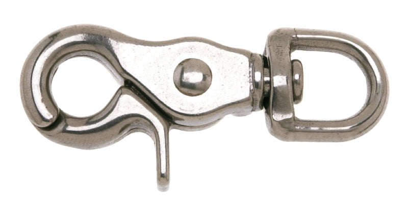 Campbell T7631704 Swiveling Trigger Snap, 1/2 in, 80 lb Working Load, Stainless Steel