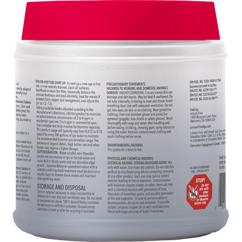 Leisure Time Tablet Brominating Chemicals 2.2 lb, Pack of 12