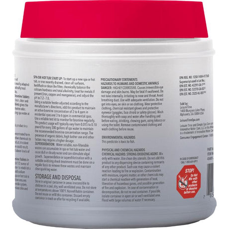Leisure Time Tablet Brominating Chemicals 2.2 lb, Pack of 12
