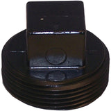 Canplas 103053SBC Threaded Plug, 3 in, MNPT, ABS, Black, SCH 40 Schedule