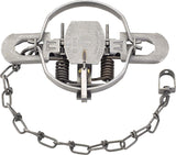 Duke Traps 0490 Coil Spring Trap, Spring Locking, For: Bobcat, Coyote, Fox, Lynx, Otter