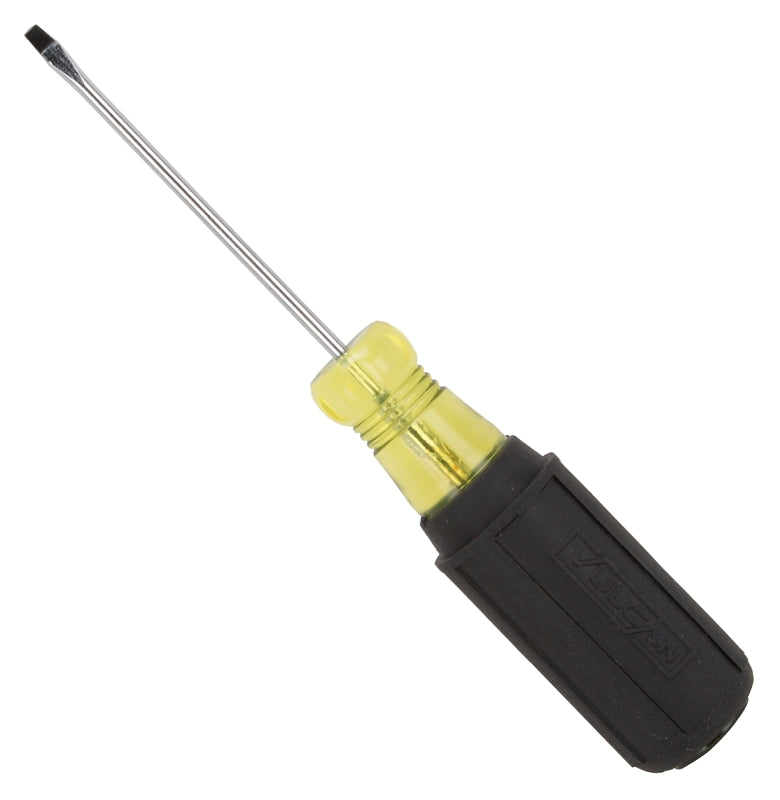 Vulcan MP-SD01 Screwdriver, 1/8 in Drive, Slotted Drive, 6-1/2 in OAL, 3 in L Shank, Plastic/Rubber Handle