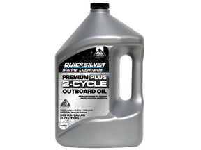 Quicksilver Marine Lubricants TC-W3 2-Cycle Outboard Motor Oil 1 gal 1 pk, Pack of 3