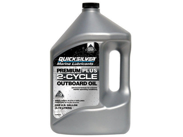 Quicksilver Marine Lubricants TC-W3 2-Cycle Outboard Motor Oil 1 gal 1 pk, Pack of 3