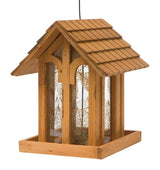Perky-Pet Wild Bird 3.5 lb Wood Mountain Chapel Bird Feeder 1 ports, Pack of 2