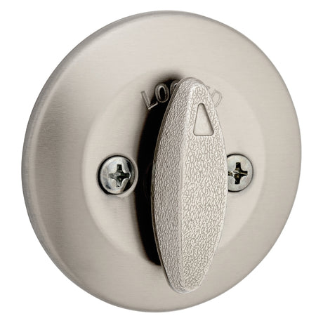 Kwikset 660 15 RCAL RCS Deadbolt, Metal, Satin Nickel, 2-3/8, 2-3/4 in Backset, K3 Keyway, 1-3/4 to 1-3/8 in Thick Door