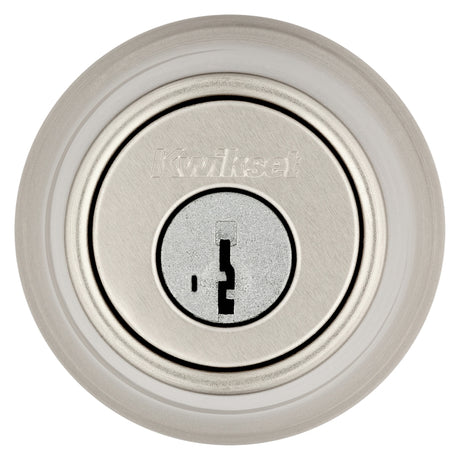 Kwikset 660 15 RCAL RCS Deadbolt, Metal, Satin Nickel, 2-3/8, 2-3/4 in Backset, K3 Keyway, 1-3/4 to 1-3/8 in Thick Door