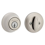 Kwikset 660 15 RCAL RCS Deadbolt, Metal, Satin Nickel, 2-3/8, 2-3/4 in Backset, K3 Keyway, 1-3/4 to 1-3/8 in Thick Door